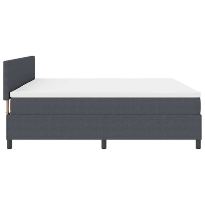 Boxspring Bed En Wit Corduroy Stof