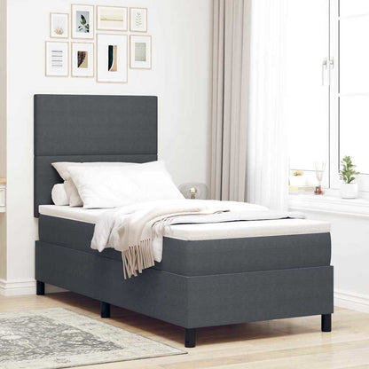 Boxspring Bed En Wit Corduroy Stof