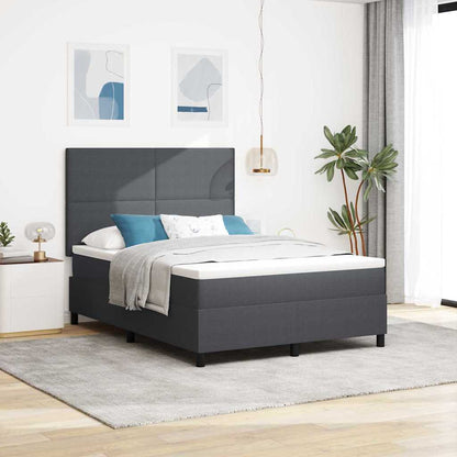 Boxspring Bed En Wit Corduroy Stof