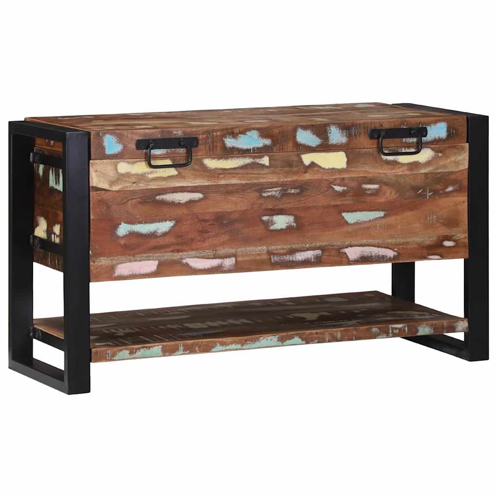 Opbergbox Met Opslag Bruin 80 X 35 X 45 Cm Massief Mangohout