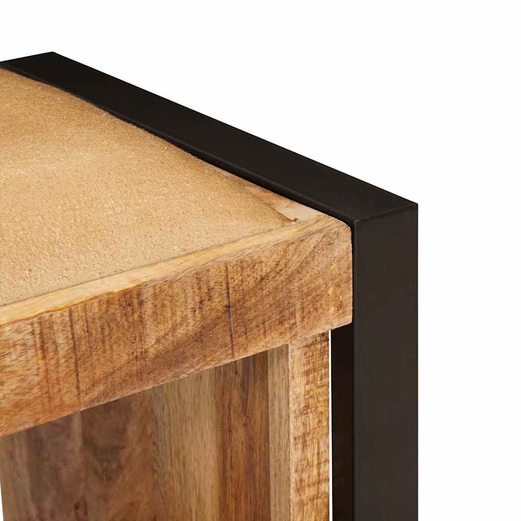 Opslagbank Met Lade Bruin 80 X 35 X 40 Cm Massief Mangohout
