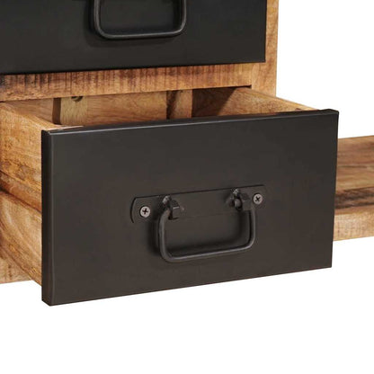 Opslagbank Met Lade Bruin 80 X 35 X 40 Cm Massief Mangohout