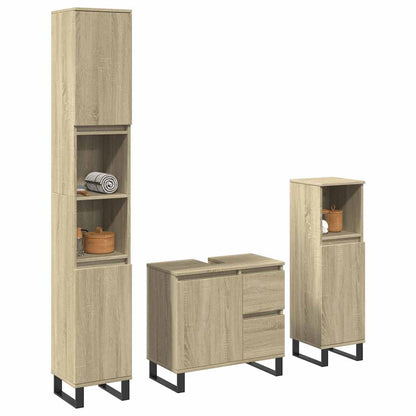 Badkamermeubelset Bewerkt Hout Kleurig