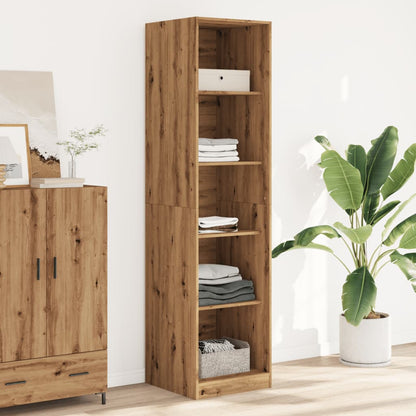 Kledingkast Bewerkt Hout Artisanaal Eikenkleurig