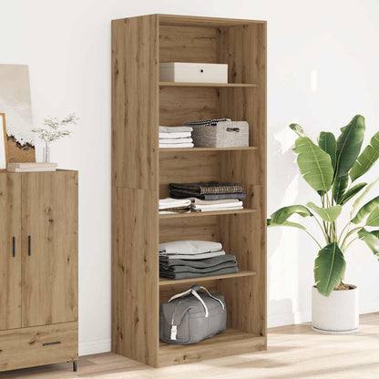 Kledingkast Bewerkt Hout Artisanaal Eikenkleurig
