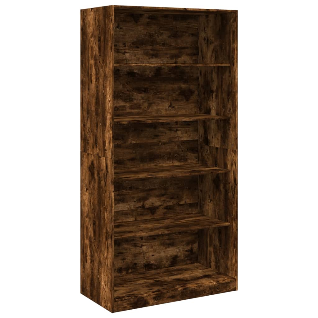 Kledingkast Bewerkt Hout Kleurig Gerookt Eiken