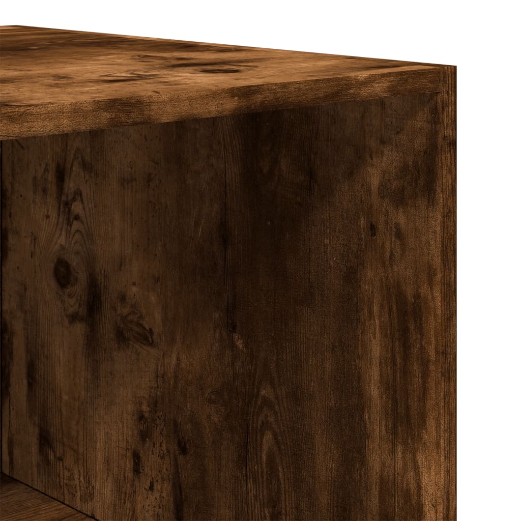 Kledingkast Bewerkt Hout Kleurig Gerookt Eiken