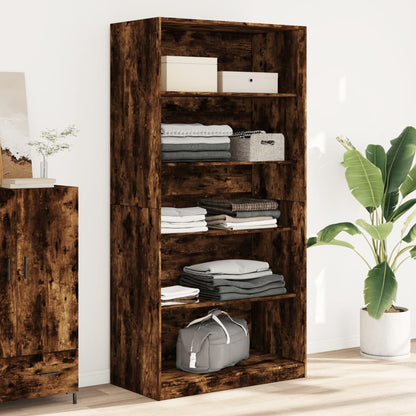 Kledingkast Bewerkt Hout Kleurig Gerookt Eiken