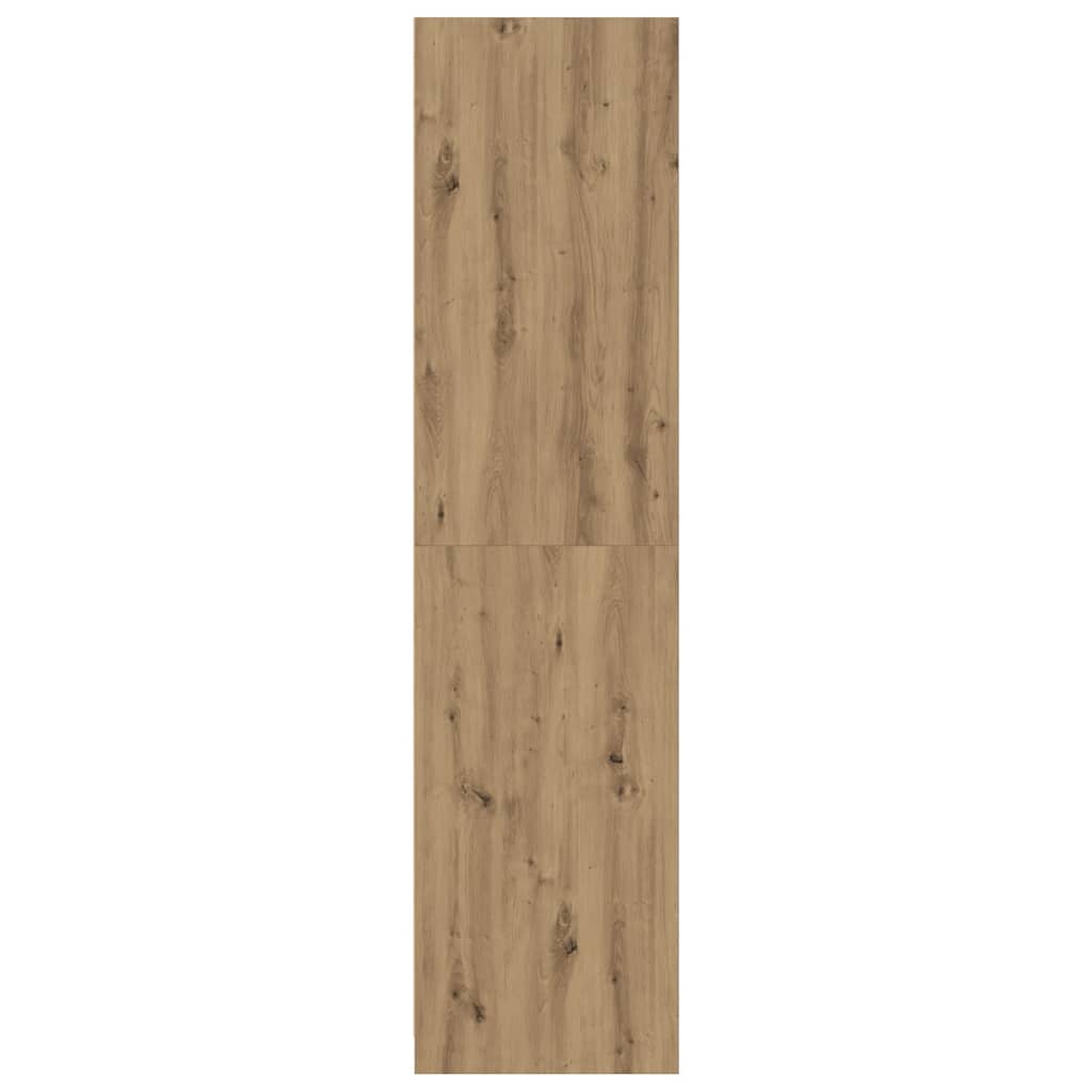 Kledingkast Bewerkt Hout Artisanaal Eikenkleurig