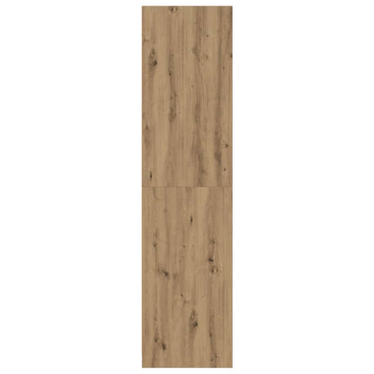 Kledingkast Bewerkt Hout Artisanaal Eikenkleurig