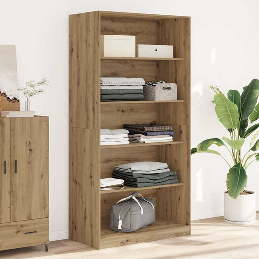 Kledingkast Bewerkt Hout Artisanaal Eikenkleurig