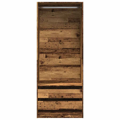 Kledingkast Bewerkt Hout Oud Hout