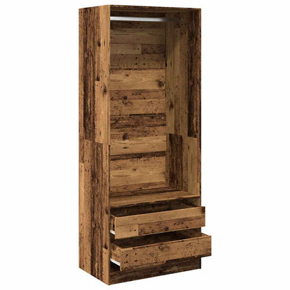 Kledingkast Bewerkt Hout Oud Hout