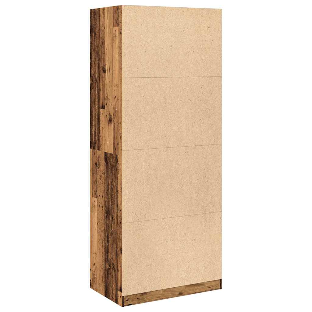 Kledingkast Bewerkt Hout Oud Hout