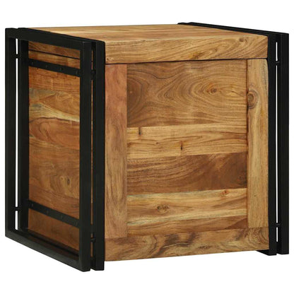 Opbergbox Bruin En Zwart Hergebruikt Hout