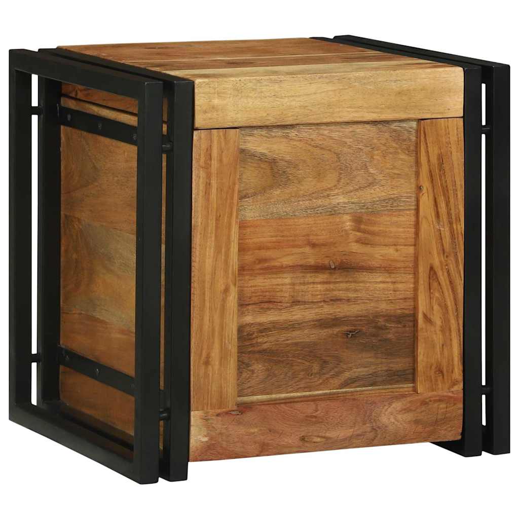 Opbergbox Bruin En Zwart Hergebruikt Hout