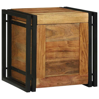 Opbergbox Bruin En Zwart Hergebruikt Hout