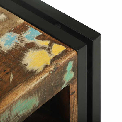 Wijnrek 35 X 35 X 39 Cm Massief Gerecycleerd Hout