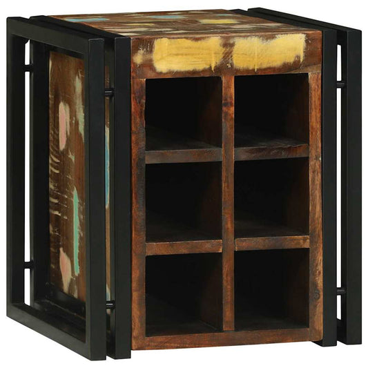 Wijnrek 35 X 35 X 39 Cm Massief Gerecycleerd Hout