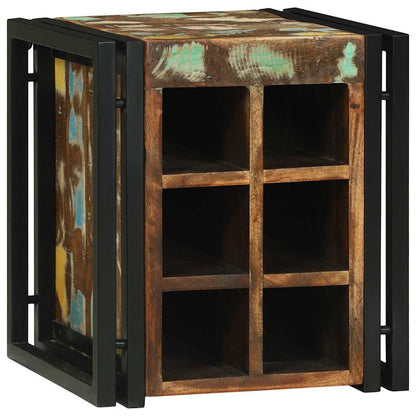 Wijnrek 35 X 35 X 39 Cm Massief Gerecycleerd Hout