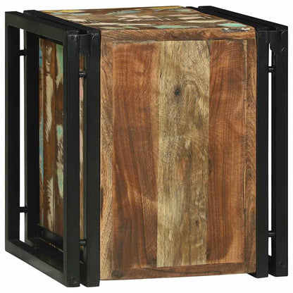 Wijnrek 35 X 35 X 39 Cm Massief Gerecycleerd Hout