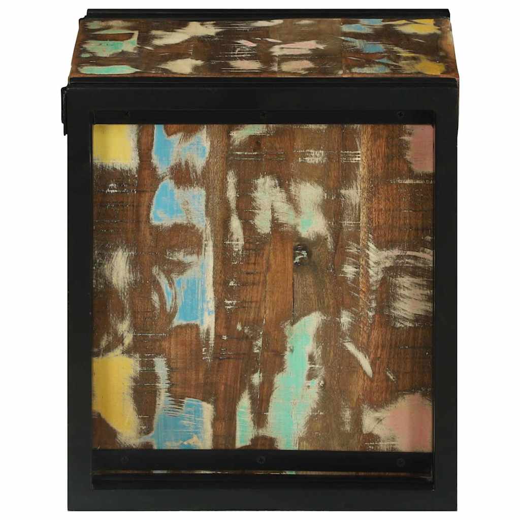 Wijnrek 35 X 35 X 39 Cm Massief Gerecycleerd Hout