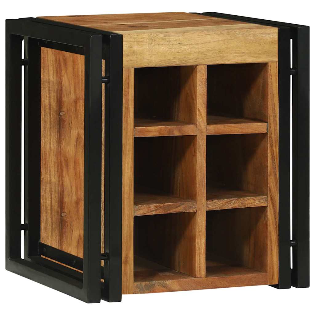 Wijnrek 35 X 35 X 39 Cm Massief Gerecycleerd Hout