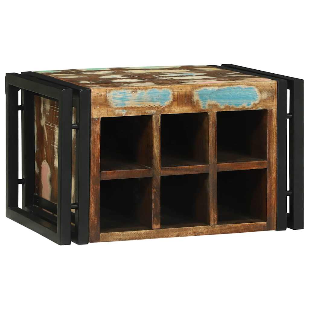 Wijnrek 35 X 35 X 39 Cm Massief Gerecycleerd Hout