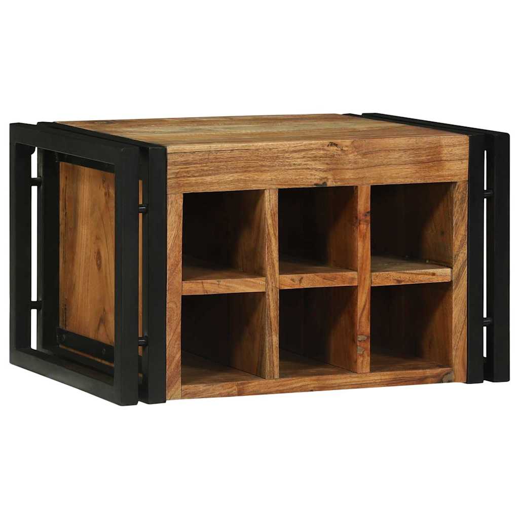 Wijnrek 35 X 35 X 39 Cm Massief Gerecycleerd Hout