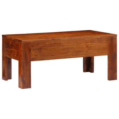 Salontafel 90X50X40 Cm Massief Acaciahout Blauw