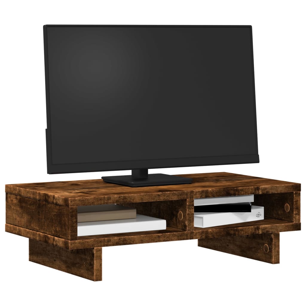 Monitorstandaard Bewerkt Hout Kleurig