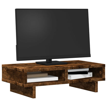 Monitorstandaard Bewerkt Hout Kleurig