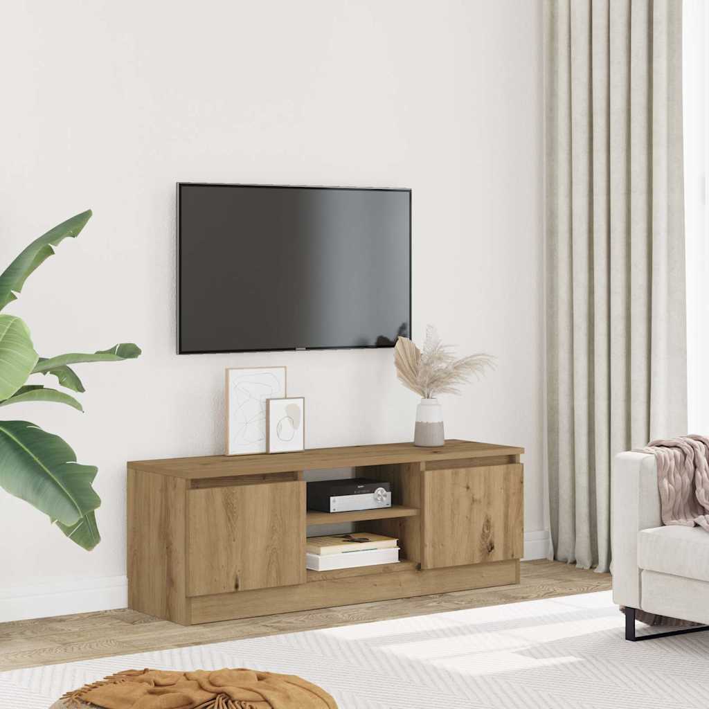 Tv-Meubel 102X30X36 Cm Bewerkt Hout Kleurig