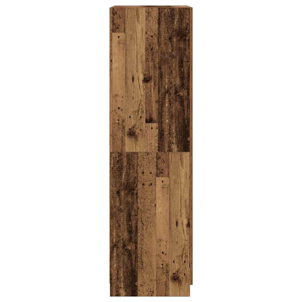 Kledingkast 80X52X180 Cm Bewerkt Hout Kleurig