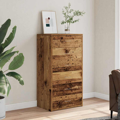 Dressoir Met 6 Lades 50X34X96 Cm Spaanplaat Kleurig