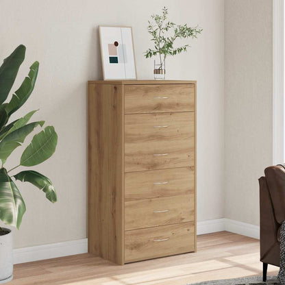 Dressoir Met 6 Lades 50X34X96 Cm Spaanplaat Kleurig