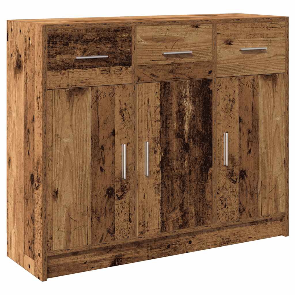 Dressoir 91X28X75 Cm Bewerkt Hout Kleurig