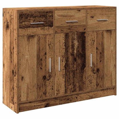 Dressoir 91X28X75 Cm Bewerkt Hout Kleurig