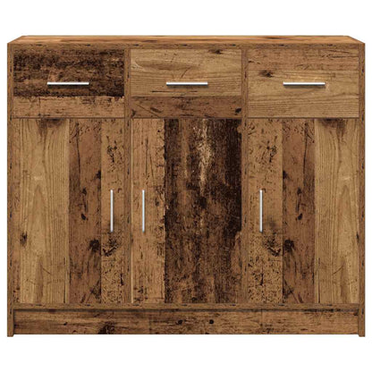 Dressoir 91X28X75 Cm Bewerkt Hout Kleurig