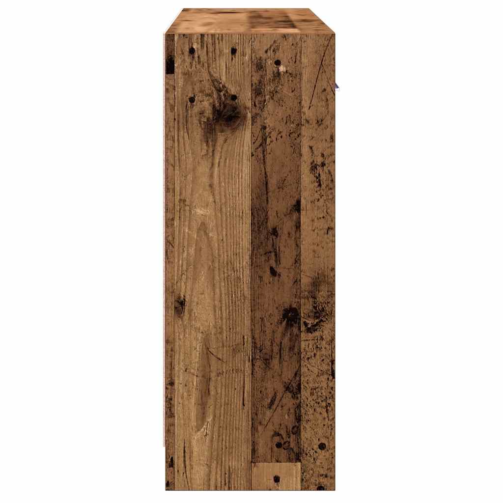 Dressoir 91X28X75 Cm Bewerkt Hout Kleurig