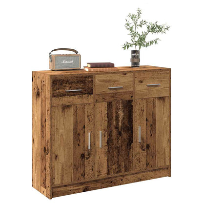 Dressoir 91X28X75 Cm Bewerkt Hout Kleurig
