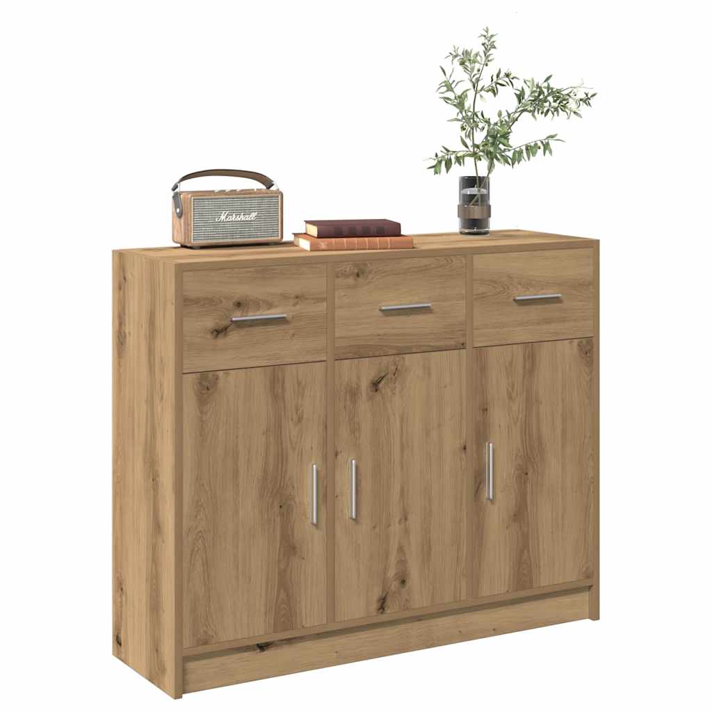 Dressoir 91X28X75 Cm Bewerkt Hout Kleurig