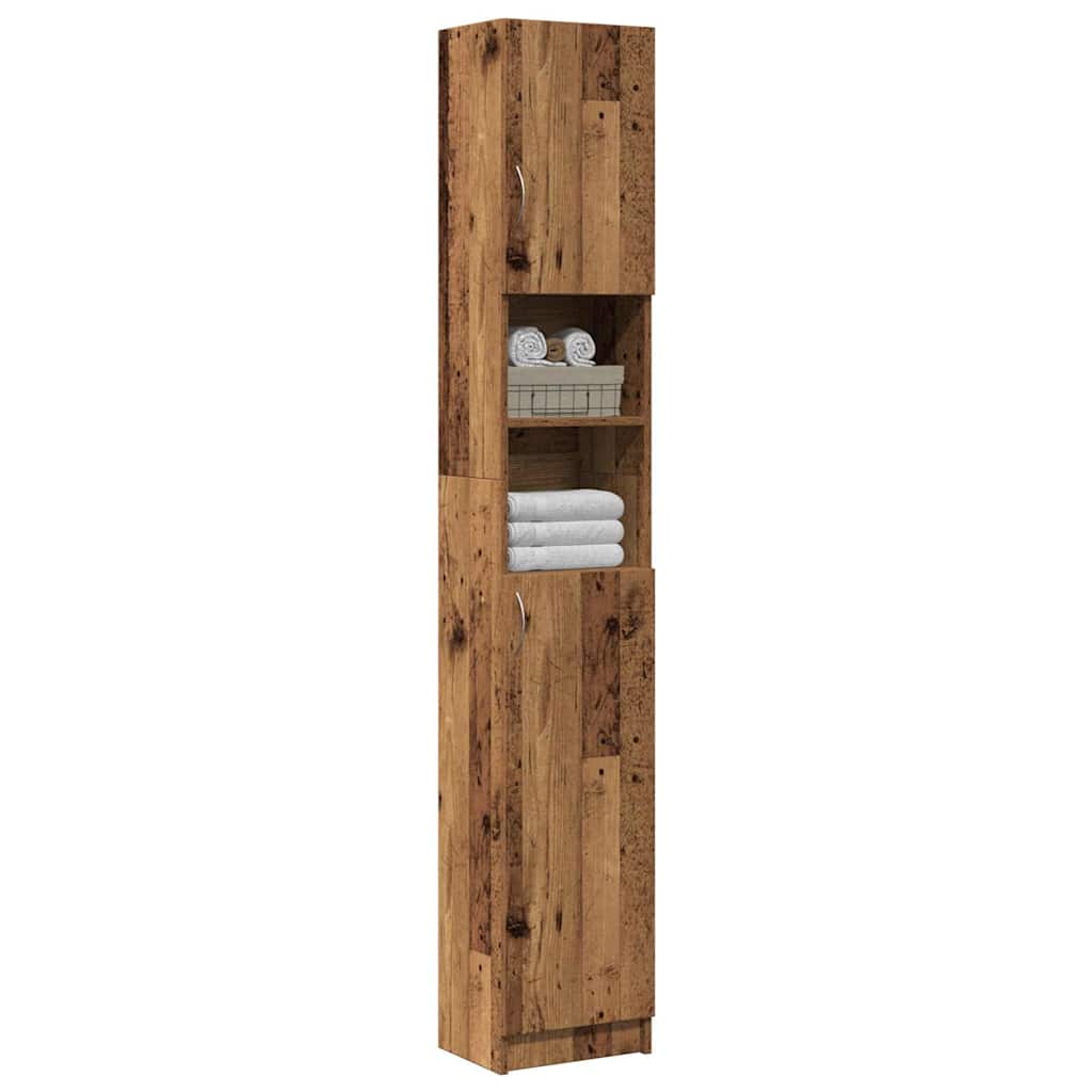 Badkamerkast 32X25,5X190 Cm Spaanplaat Kleurig
