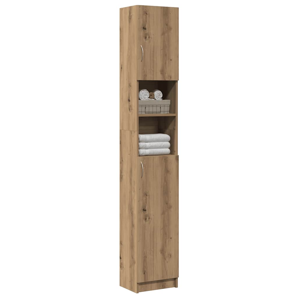 Badkamerkast 32X25,5X190 Cm Spaanplaat Kleurig