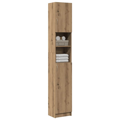 Badkamerkast 32X25,5X190 Cm Spaanplaat Kleurig