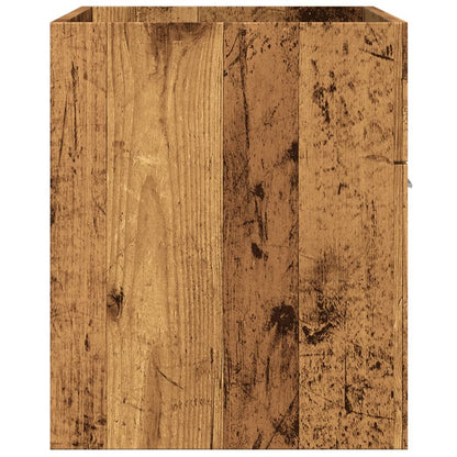 Wastafelkast 90X38,5X46 Cm Bewerkt Hout Kleurig Oud Hout