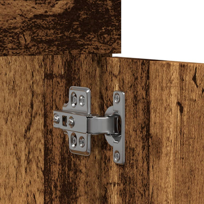 Wastafelkast 90X38,5X46 Cm Bewerkt Hout Kleurig Oud Hout