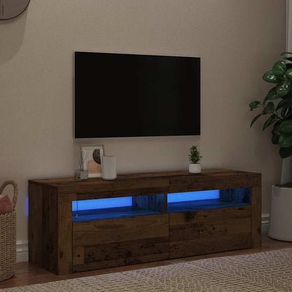 Tv-Meubel Met Led 120X35X40 Cm Bewerkt Hout