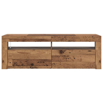 Tv-Meubel Met Led 120X35X40 Cm Bewerkt Hout