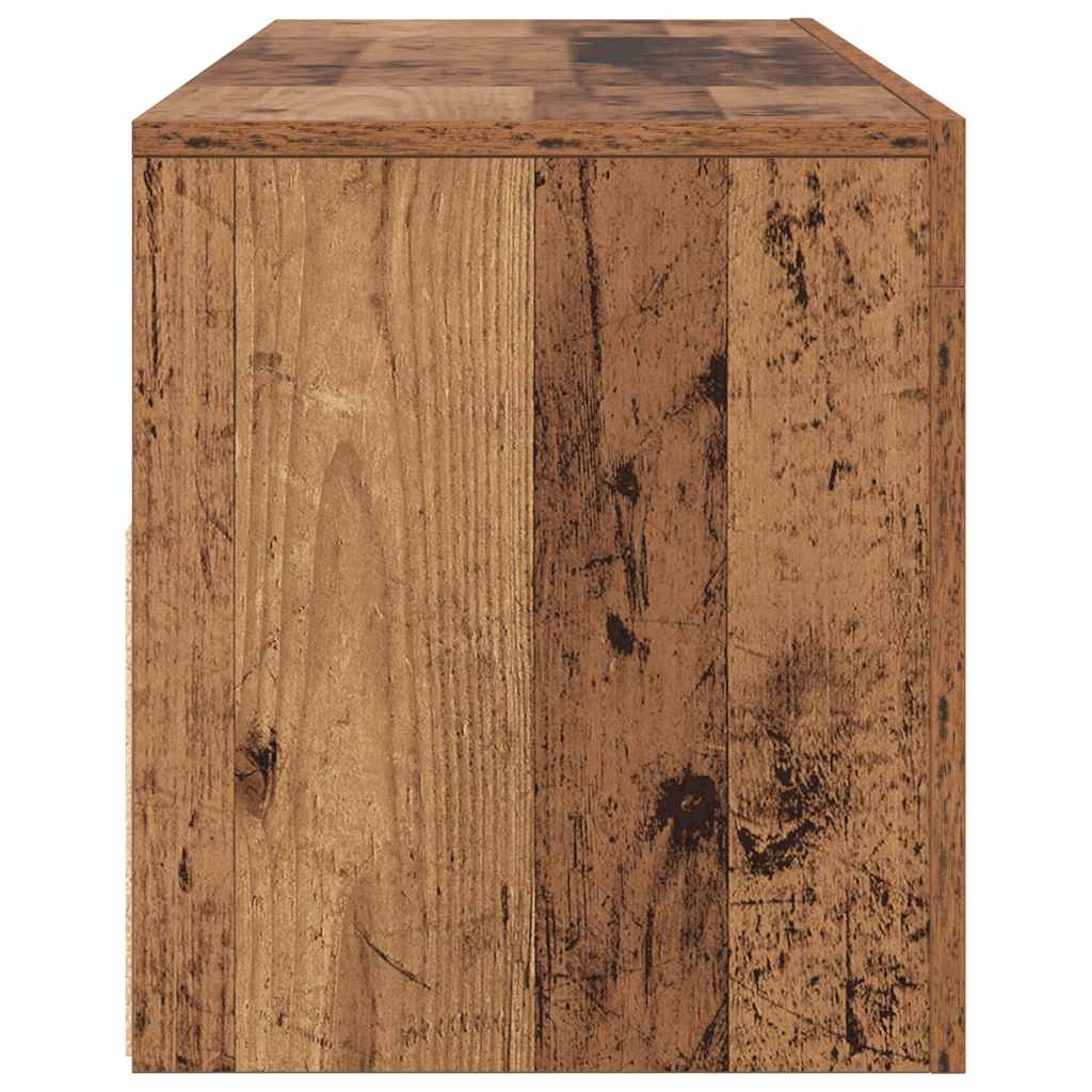 Tv-Meubel Met Led 120X35X40 Cm Bewerkt Hout